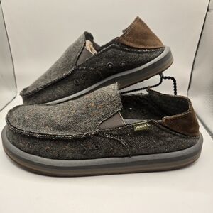Sanuk Vagabond ST Donegal men's step-down shoes. Size 8